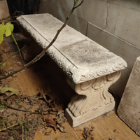 Panchina in pietra da giardino