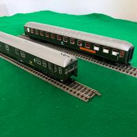 Trenino Liliput bagagliaio e carrozza DB scala H0