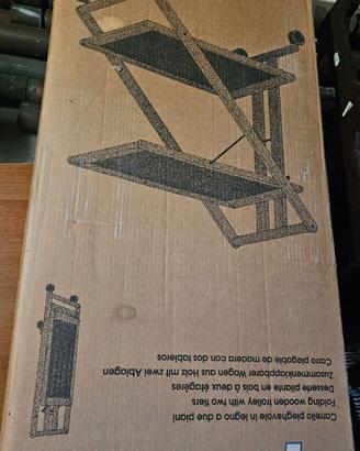 Carrello porta vivande "Foppa Pedretti" Pieghevole