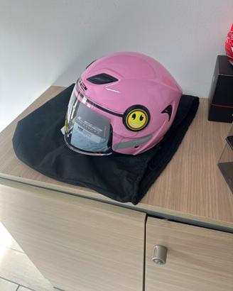 Casco moto LS2 rosa con visiera – Nuovo mai usato
