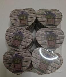 set 12 scatole a cuore con coperchio