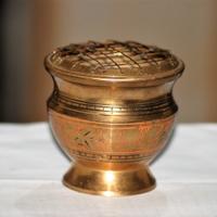 Bruciatore carboni per incenso in ottone