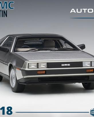Modellino DELOREAN DMC-12 Finitura Satinata 1:18