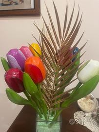 Tulipani in legno