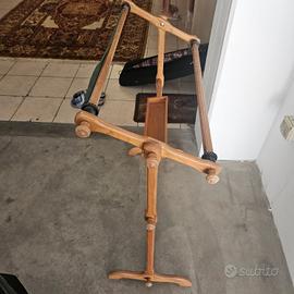 Telaio da ricamo a pavimento in legno regolabile