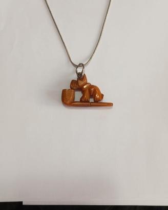 Ciondolo anni 40 in vera bachelite 