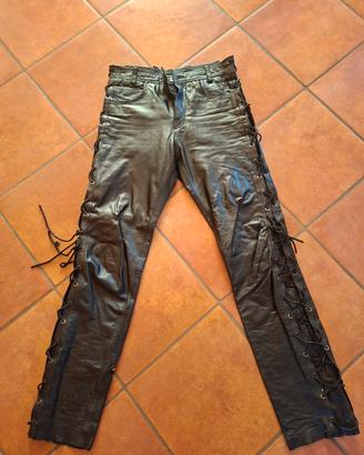 pantalone in pelle