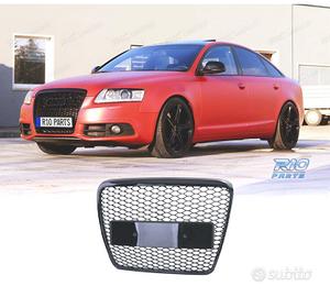 GRIGLIA AUDI A6 C6 4F 08-11 LOOK RS NERO LUCIDO