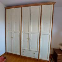Armadio 5 ante in legno massello Callesella
