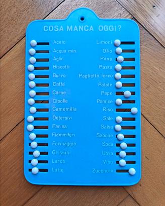 Lista spesa vintage cosa Manca Oggi