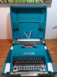 Macchina da scrivere Olivetti Studio 45 turchese 