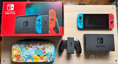 Nintendo Switch 1 con accessori e custodia Pokémon