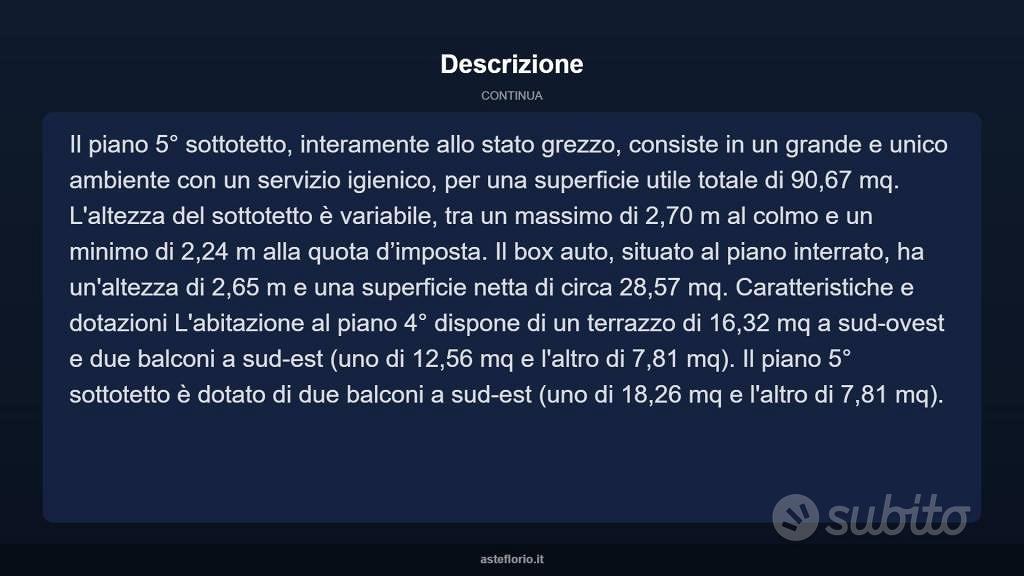 Appartamento – SA - Altro