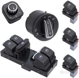 KIT 6 PEZZI PULSANTIERA DEVIO LUCI GOLF 5 V