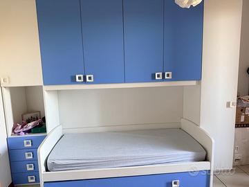 Armadio bimbo con letto