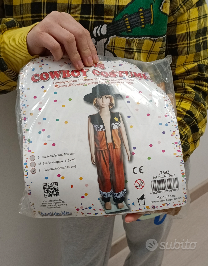 Costume Carnevale Cowboy bambino/ragazzo Tg S/M/L - Tutto per i bambini In  vendita a Chieti