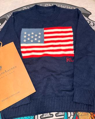 maglione bandiera americana