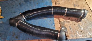 Tubo flessibile Webasto a T con fasce+bocchettoni