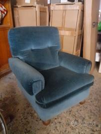 Poltrona velluto cotone