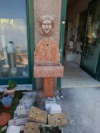Fontana a parete in marmo rosso Verona 
