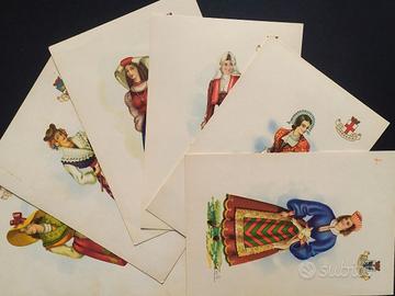 6 vecchie cartoline da collezione - Garami Milano