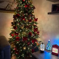 Albero di natale completo + scorta di palline