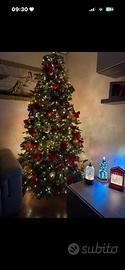 Albero di natale completo + scorta di palline