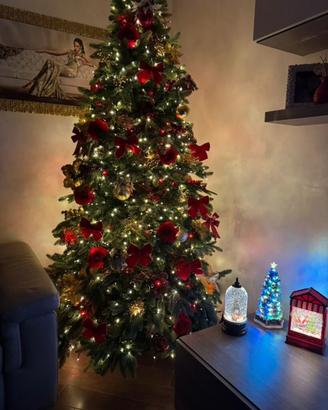 Albero di natale completo + scorta di palline