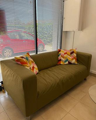IKEA KLIPPAN - Divano 2 posti verde, sfoderabile