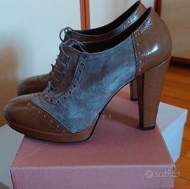 Francesina scarpe donna con tacco