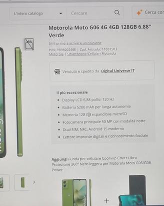 Cellulare MOTOROLA g06 