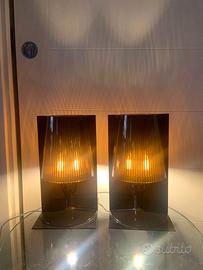 coppia Kartell Take lampada colore nero FUME'