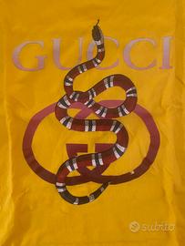 T shirt gialla G.U.C.C.I. Replica taglia M
