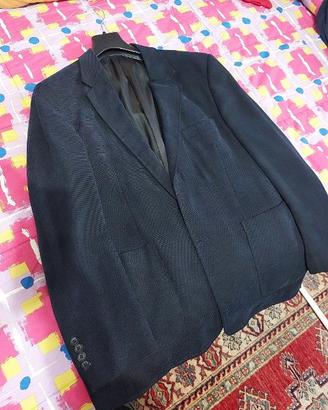 giacca blu sartoriale stile inglese