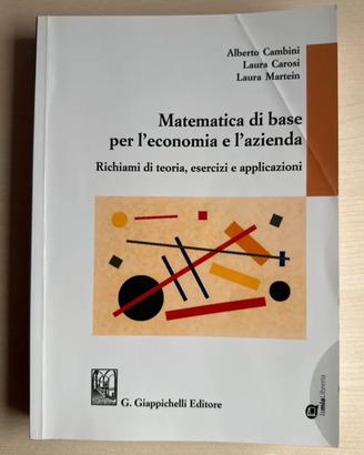 Libro matematica generale