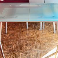Tavolo vetro acidato Bontempi allungabile
