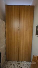 Armadio 2 Ante in legno con doppio bastone 