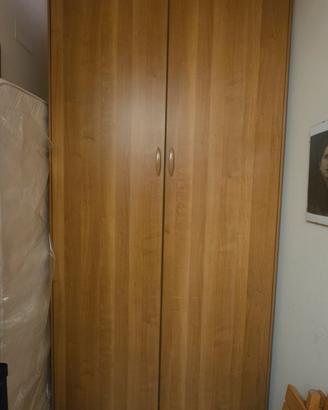 Armadio 2 Ante in legno con doppio bastone 