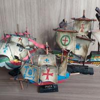 3 caravelle di Colombo navi in legno da rivedere