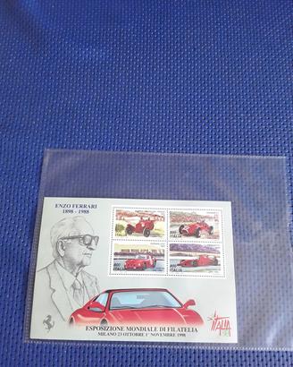 Foglietto celebra i 100 anni di Enzo Ferrari 