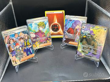 Lotto 5 Carte Pokémon Speciali ITA - Full Art e EX
