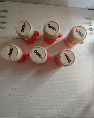 HAG 6 tazze termiche vintage