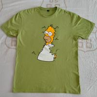 Maglietta T-shirt Homer Simpson Siepe The Simpson