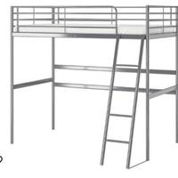 Letto a sopparlco ikea 1 piazza e mezza