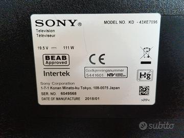Smart Tv Sony Bravia KD43XE70