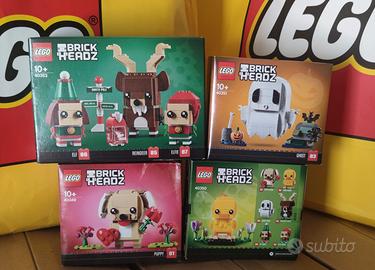 4Brick Headz esclusivi -1.Lego 40349 -2.Lego 40350