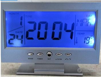 Orologio Sveglia con luce notturna da comodiino