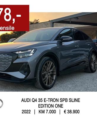 AUDI Q4 Sportback E-Tron - S-Line ''Edition One''