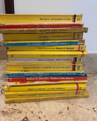Gialli Mignon G. Eberhart Ed McBain Rex Stout