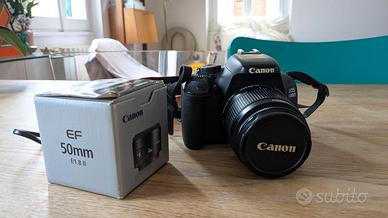 Canon EOS 600D + obiettivi 50mm 1.8 / Ottime
